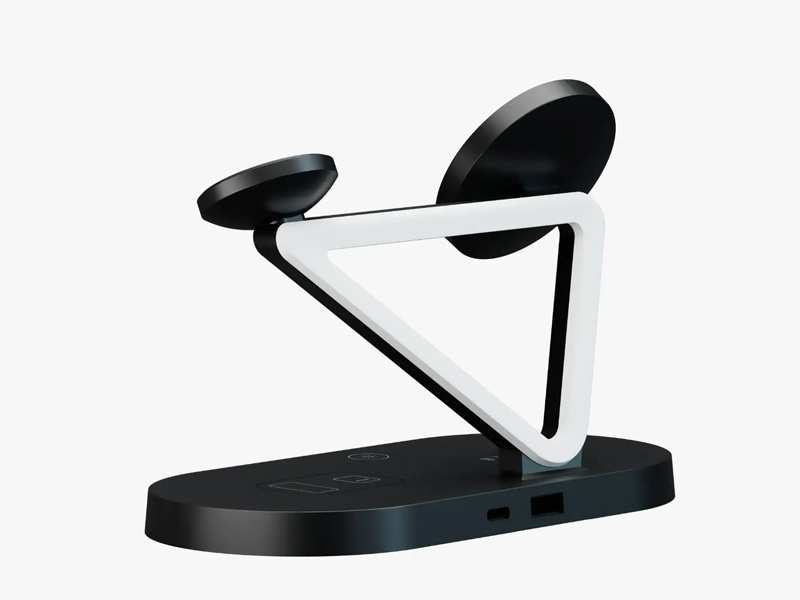 شارژر وایرلس مگنتی مولتی شارژ لِوللو Levelo Premio 5 In 1 Wireless Charging Pad LVL51WCPBK