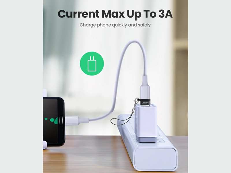 مبدل تایپ سی به یو اس بی یوگرین Ugreen US280 50568 usb a male to usb c female adapter đen