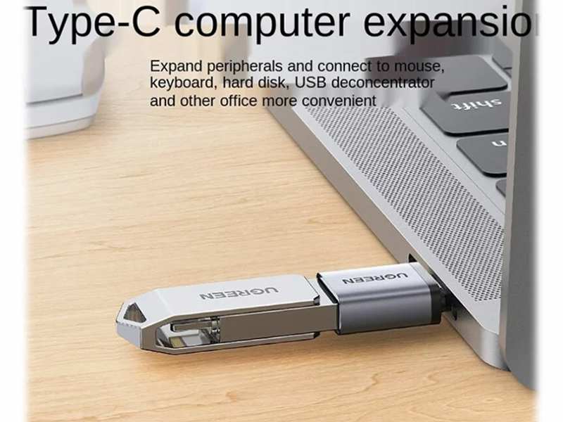 مبدل تایپ سی به یو اس بی 3.0 یوگرین UGREEN US248 40702 USB Type-C To USB 3.0 Adapter
