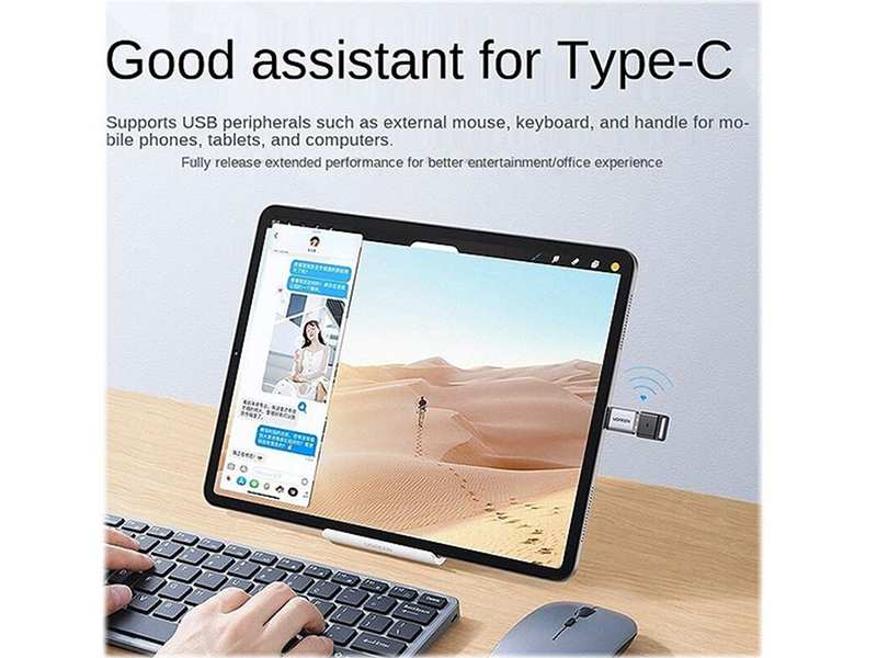 مبدل تایپ سی به یو اس بی 3.0 یوگرین UGREEN US248 40702 USB Type-C To USB 3.0 Adapter