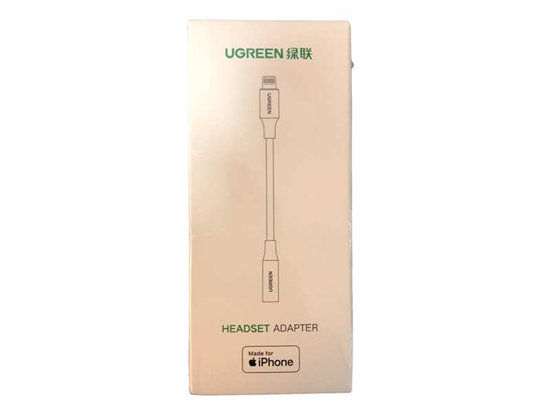 تبدیل لایتنینگ به 3.5 میلی متری صدا یوگرین Ugreen US211 30756 10CM Lightning Male to 3.5mm