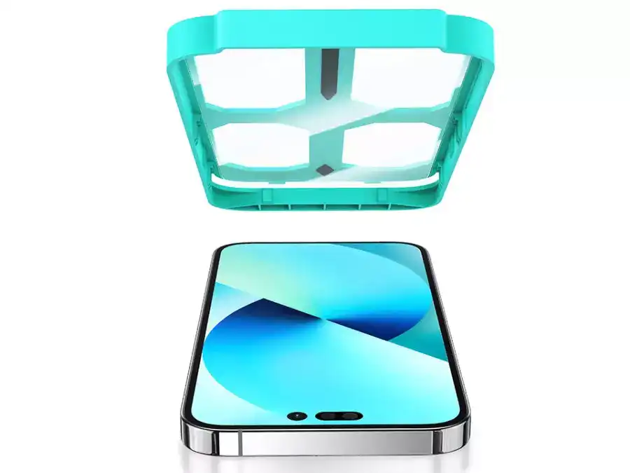 محافظ صفحه نمایش آیفون 13 پرومکس، 14 پلاس و 14 پرومکس با ابزار نصب یوسامز USAMS Glass iPhone 13 Pro Max/14 Plus/14 Pro Max BH806M01