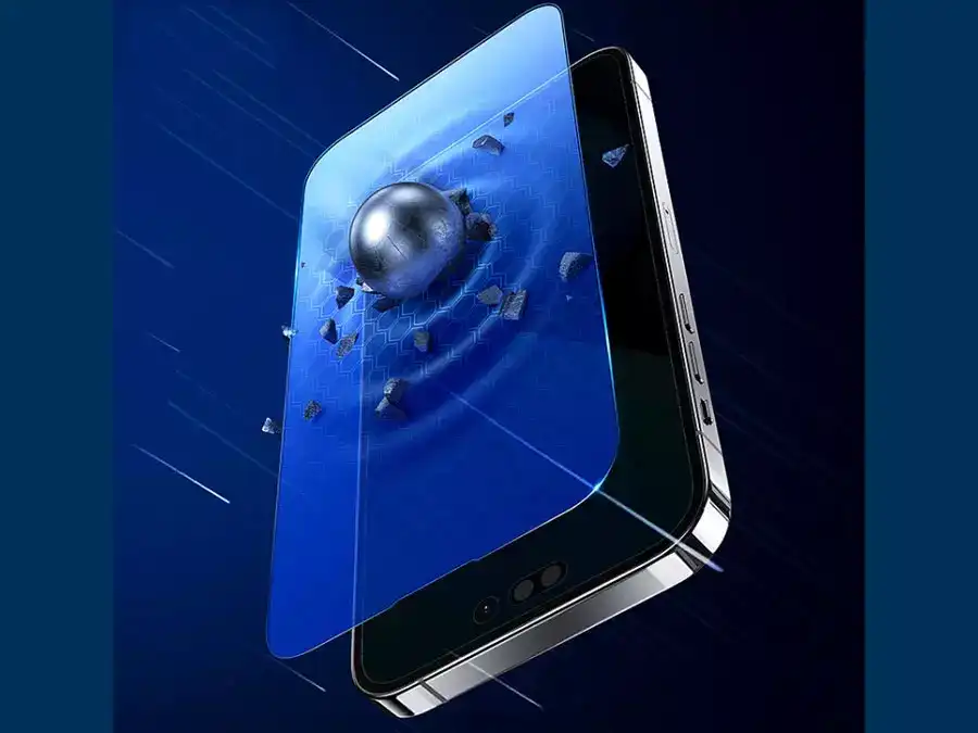 محافظ صفحه نمایش آیفون 13 پرومکس، 14 پلاس و 14 پرومکس با ابزار نصب یوسامز USAMS Glass iPhone 13 Pro Max/14 Plus/14 Pro Max BH806M01