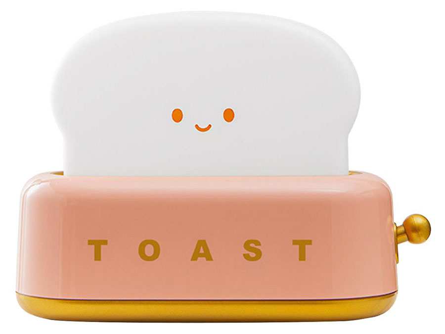 چراغ خواب فانتزی شارژی تایمردار TOAST Lamp LED Night Light Bedroom Bedside Timing Sleeping Light