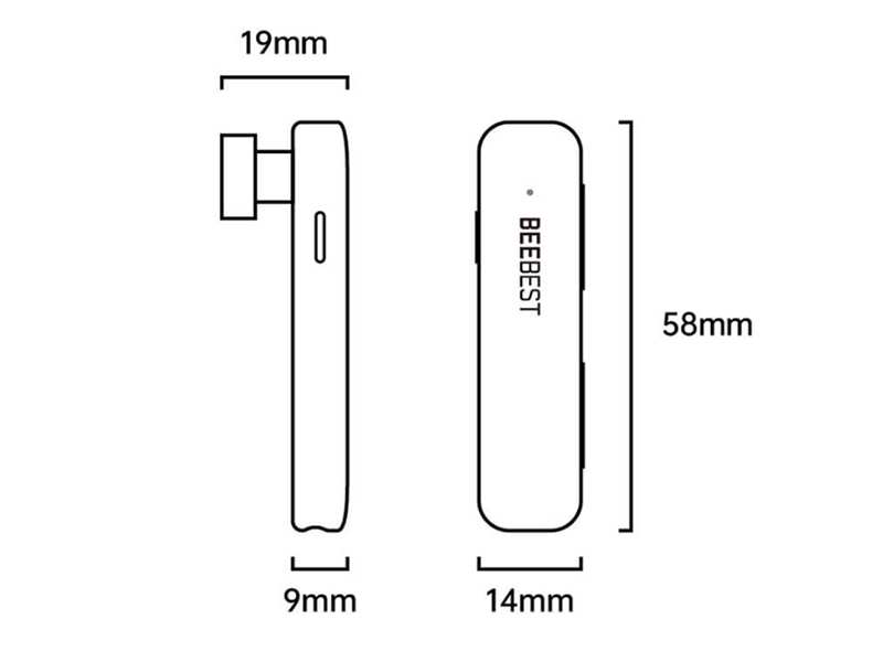 هندزفری بی سیم تک گوش شیائومی Xiaomi Youpin BE608 BeeBest 1S Bluetooth Earphone