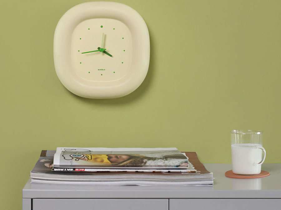 ساعت دیواری و رومیزی MUID Milk Yellow Bubble Clock