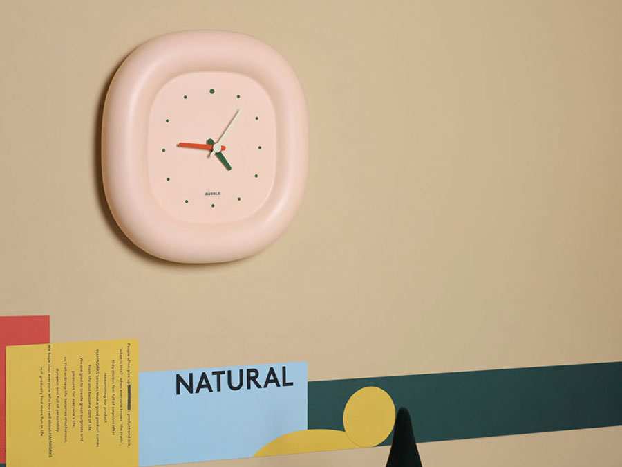 ساعت دیواری و رومیزی MUID Milk Yellow Bubble Clock