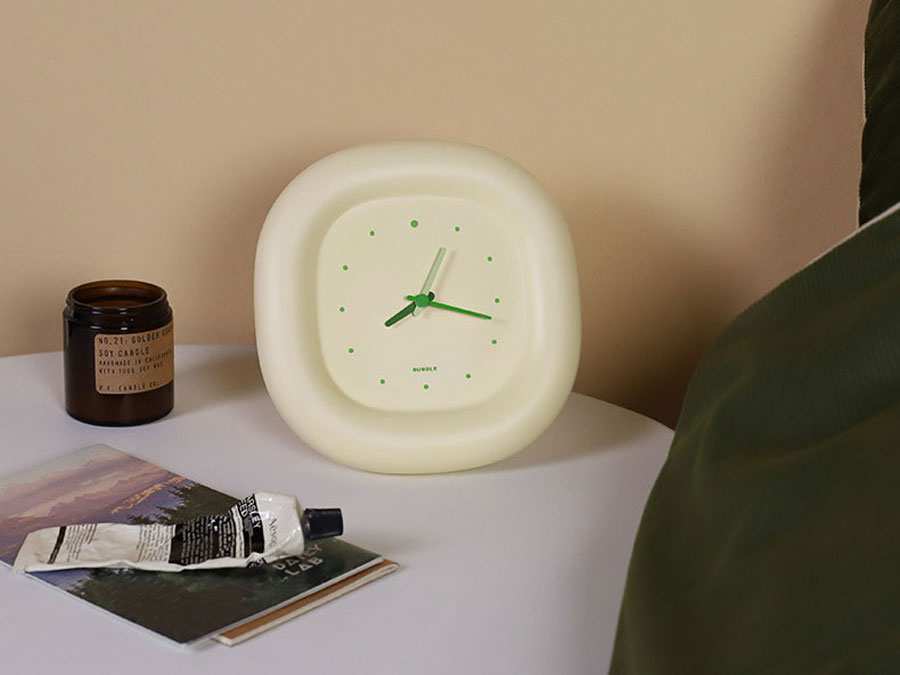 ساعت دیواری و رومیزی MUID Milk Yellow Bubble Clock