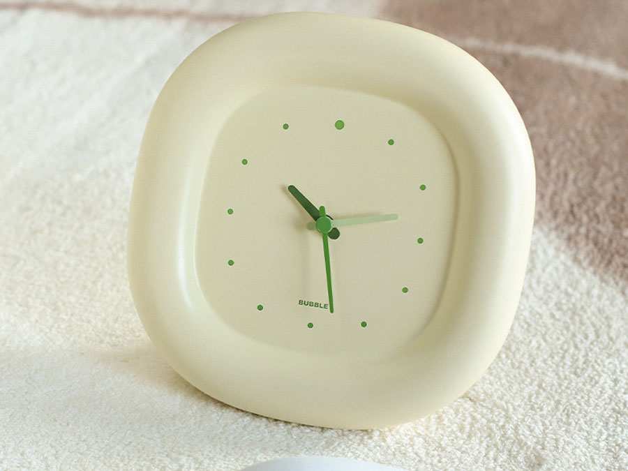 ساعت دیواری و رومیزی MUID Milk Yellow Bubble Clock