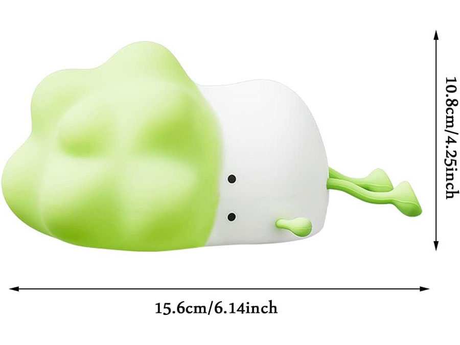 چراغ خواب رومیزی فانتزی قابل شارژ Little Pai Cai Pat Cabbage Silicone Night Light K-1110