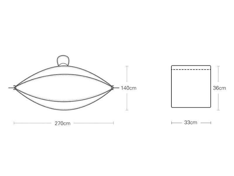 تخت آویز درختی شیائومی XIAOMI Q/ZFKJ011 Zaofeng Outdoor Anti-mosquito Hammock