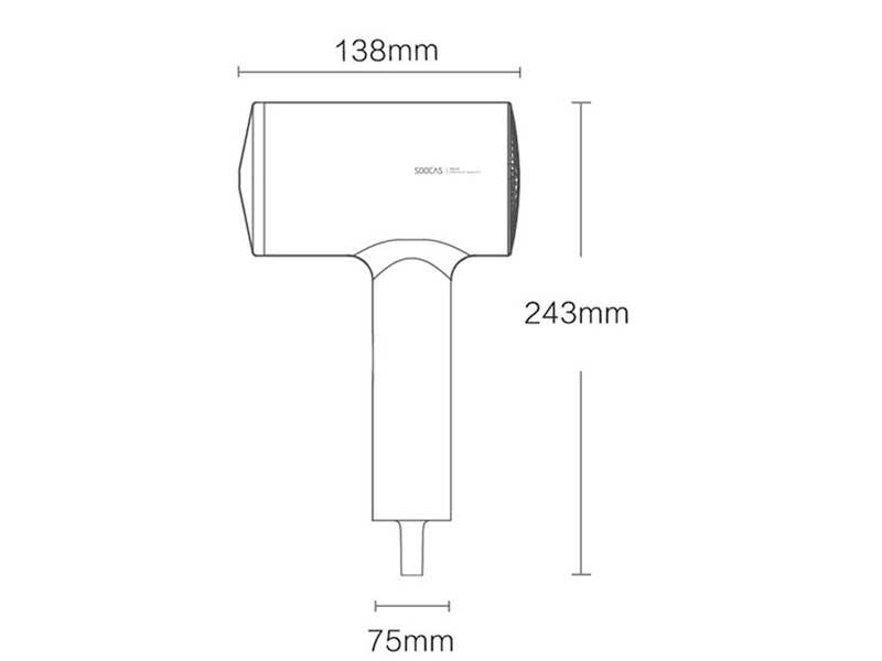سشوار یون منفی شیائومی Xiaomi Mijia SOOCAS H5 Negative Ion Hair Dryer