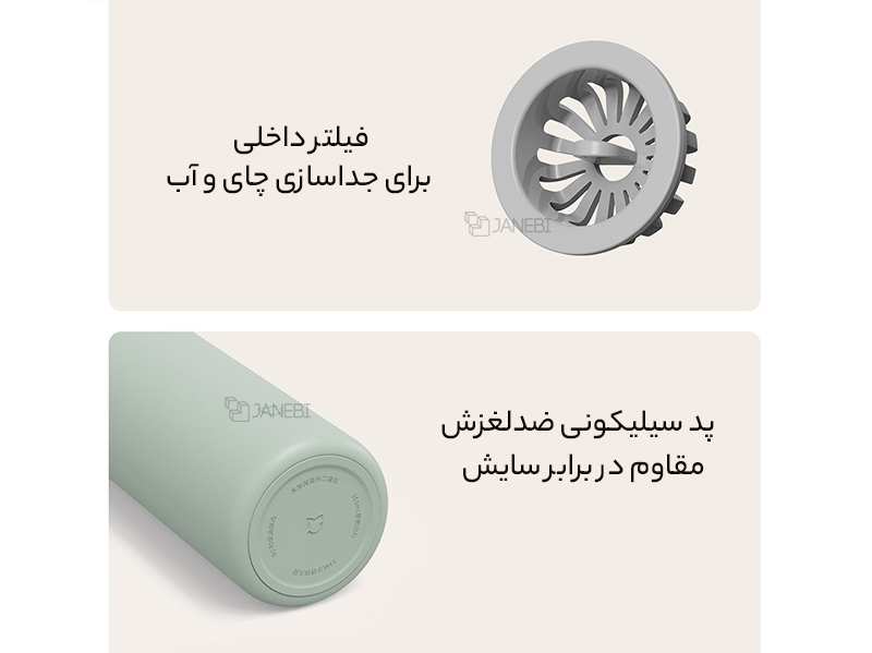 فلاسک 350 میلی لیتر شیائومی XIAOMI Mijia MJKDB01PL Thermos Pocket Version 350ML Vacuum Bottle 316L