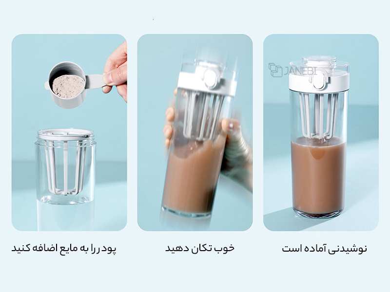 شیکر ورزشی شیائومی Xiaomi Mijia SJ010501X shaker Tritan Fitness Sport Cup 600ml