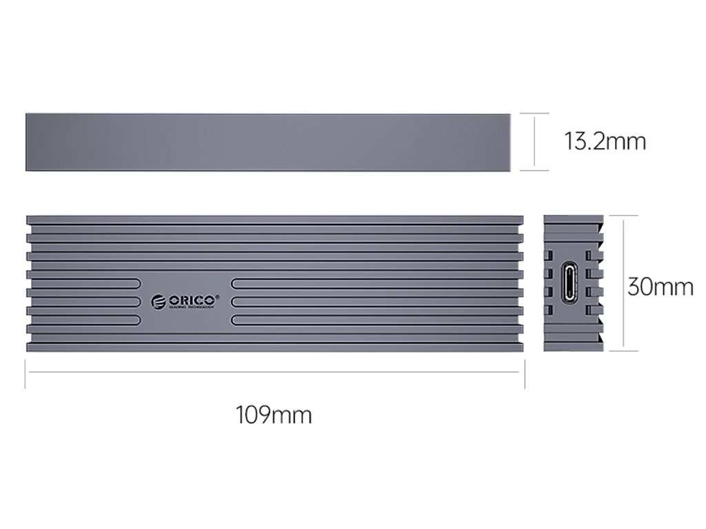 باکس اس اس دی m2 اوریکو ORICO FV35C3-G2 USB3.2 Gen2 Type-C M.2 NVMe/NGFF(SATA) SSD Enclosure