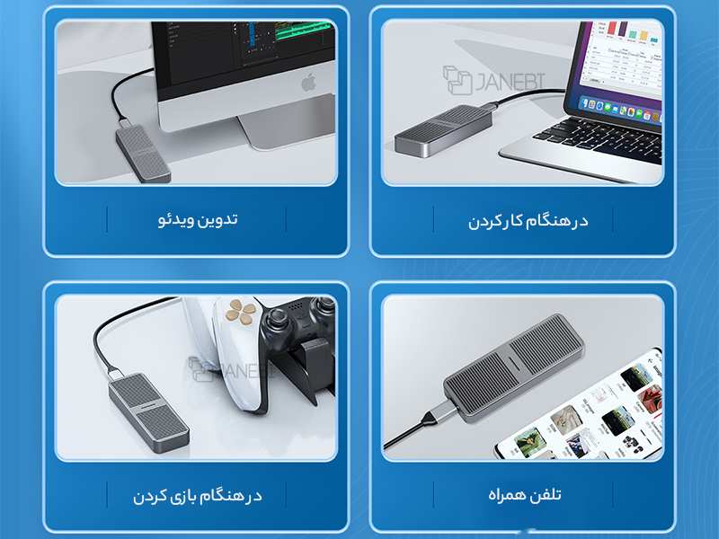 باکس هارد اس اس دی M.2 NVMe اوریکو ORICO M223C3-G4 USB3.2 20Gbps M.2 NVMe SSD Enclosure