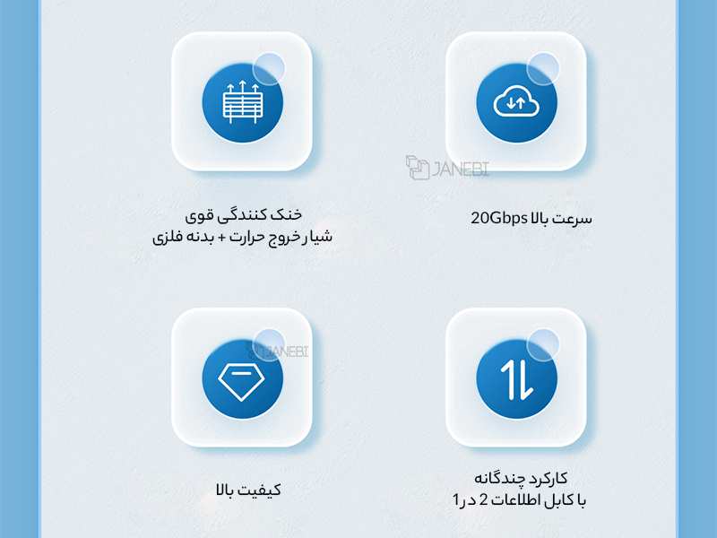 باکس هارد اس اس دی M.2 NVMe اوریکو ORICO M223C3-G4 USB3.2 20Gbps M.2 NVMe SSD Enclosure