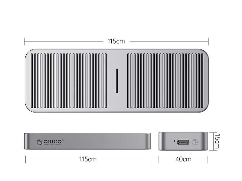 باکس هارد اس اس دی M.2 NVMe اوریکو ORICO M223C3-G4 USB3.2 20Gbps M.2 NVMe SSD Enclosure