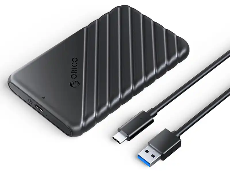 باکس هارد 2.5 اینچی اوریکو با رابط خارجی تایپ سی ORICO 2.5 inch 25PW1-C3 USB3.1 Gen1 Type-C Hard Drive Enclosure