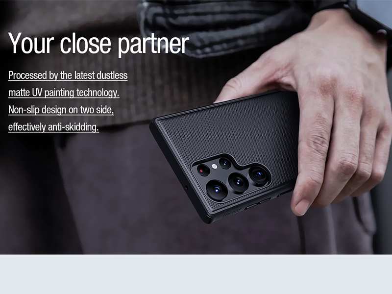 قاب محافظ سامسونگ اس 23 اولترا نیلکین Nillkin Samsung Galaxy S23 Ultra Super Frosted Shield Pro Magnetic Case