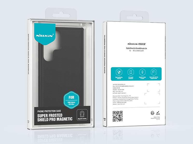 قاب محافظ سامسونگ اس 23 اولترا نیلکین Nillkin Samsung Galaxy S23 Ultra Super Frosted Shield Pro Magnetic Case