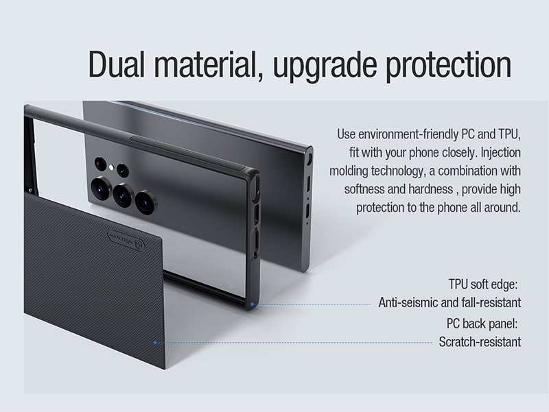 قاب محافظ سامسونگ اس 23 اولترا نیلکین Nillkin Samsung Galaxy S23 Ultra Super Frosted Shield Pro Magnetic Case