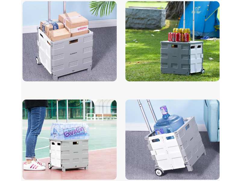 چرخ خرید و نگهداری مواد غذایی تاشو شیائومی Foldable Xiaomi Maiwei Food Storage Container 35L TN-SNX01