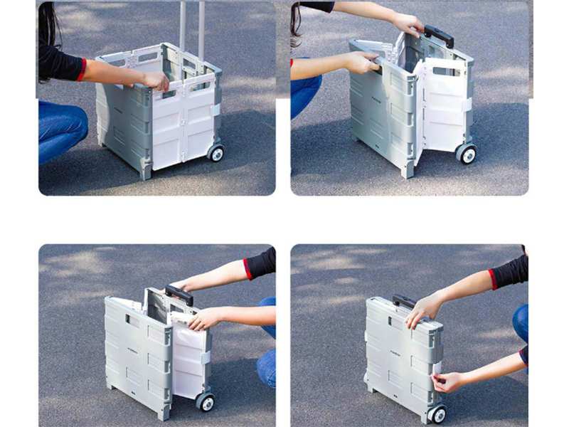 چرخ خرید و نگهداری مواد غذایی تاشو شیائومی Foldable Xiaomi Maiwei Food Storage Container 35L TN-SNX01