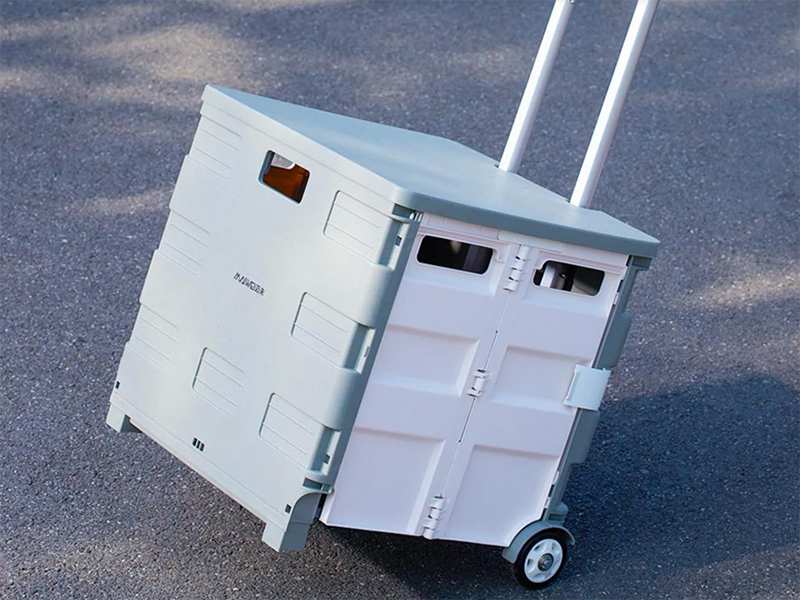 چرخ خرید و نگهداری مواد غذایی تاشو شیائومی Foldable Xiaomi Maiwei Food Storage Container 35L TN-SNX01