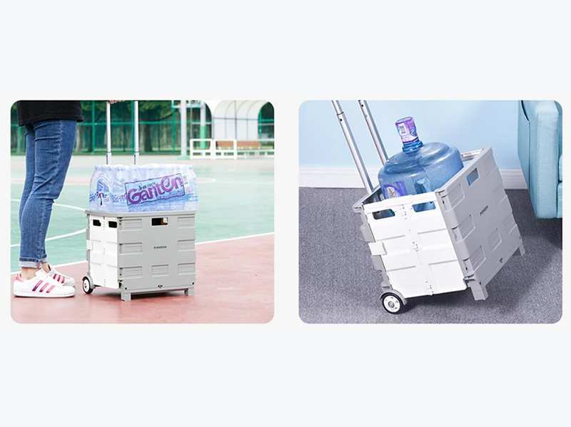 چرخ خرید و نگهداری مواد غذایی تاشو شیائومی Foldable Xiaomi Maiwei Food Storage Container 35L TN-SNX01