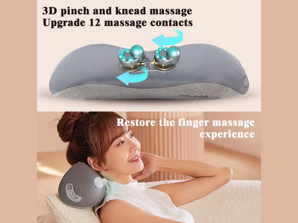 بالش ماساژ چند کاره بی سیم حرارتی شیائومی Xiaomi Repor Smart Neck Massage Pillow RP-r1