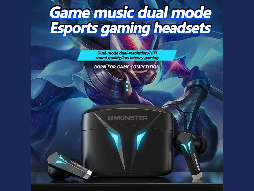 هندزفری گیمینگ بی سیم مانستر Monster XKT06 Gaming Earbuds Wireless