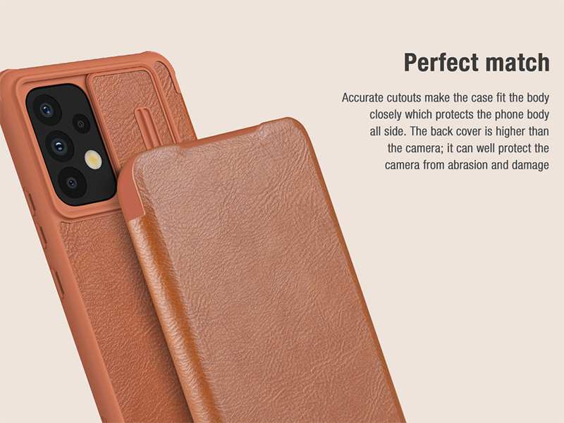 کیف سامسونگ گلکسی آ53 نیلکین Nillkin Samsung Galaxy A53 5G Qin Pro leather case