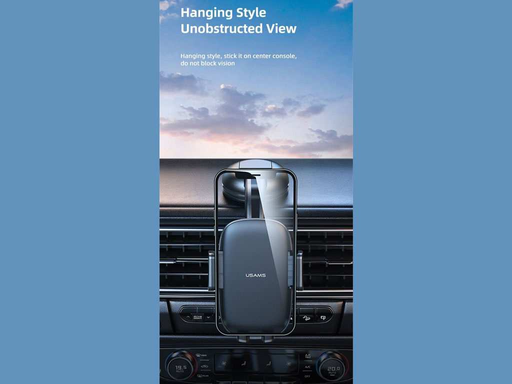 هولدر موبایل داخل خودرو یوسامز Usams US-ZJ063 Car Center Console Retractable Phone Holder