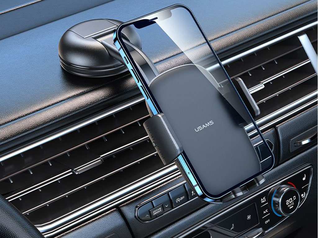 هولدر موبایل داخل خودرو یوسامز Usams US-ZJ063 Car Center Console Retractable Phone Holder