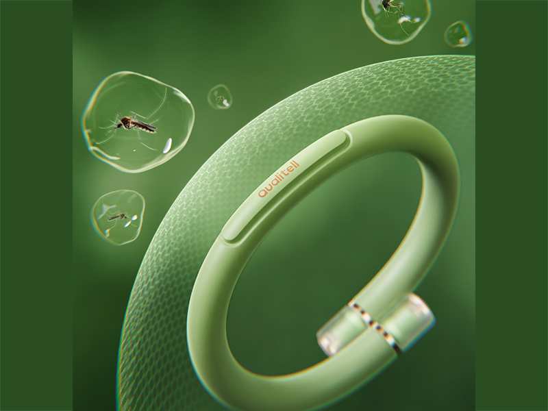 دستبند دفع حشرات شیائومی Xiaomi Qualitell Mosquito Repellent Band Q1