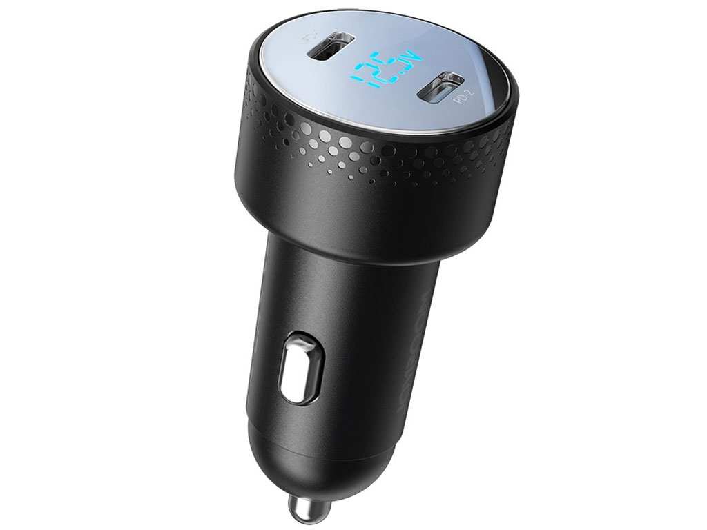 شارژر فندکی فست شارژ ماشین دو پورت تایپ سی 70 وات جویروم JR-CCD02