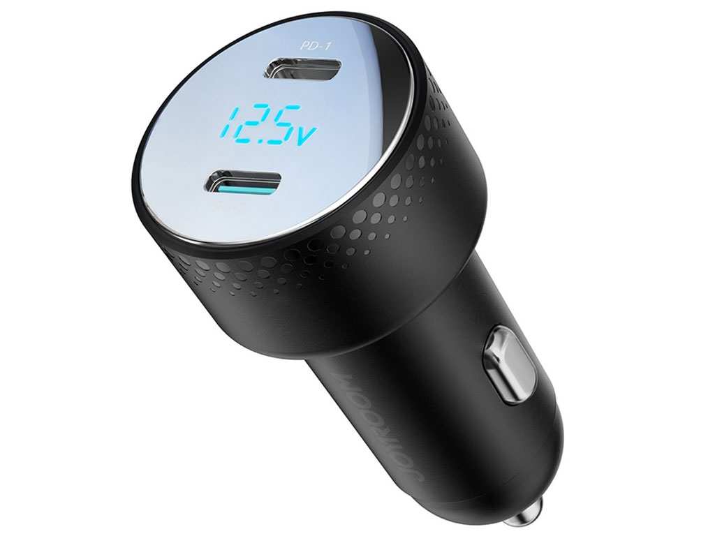 شارژر فندکی فست شارژ ماشین دو پورت تایپ سی 70 وات جویروم JR-CCD02
