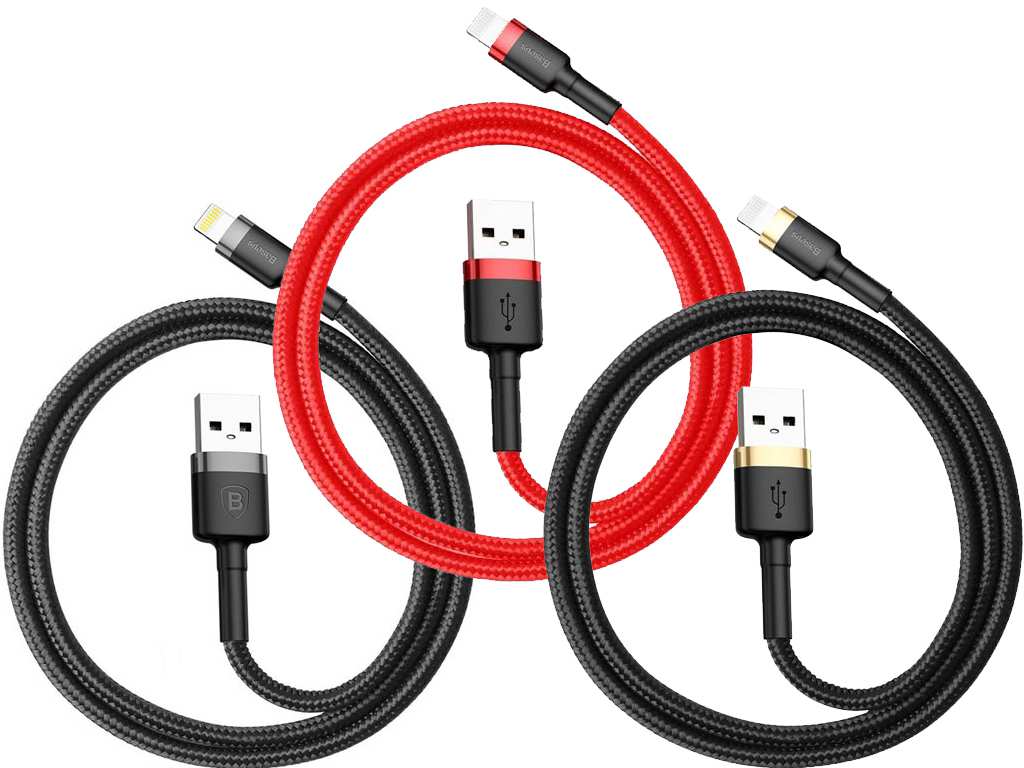 کابل شارژ یو اس بی به لایتنینگ 2.4 آمپر 0.5 متری بیسوس Baseus USB to Lightning charging cable with a power 2.4A CALKLF-A09 - تصویر 17