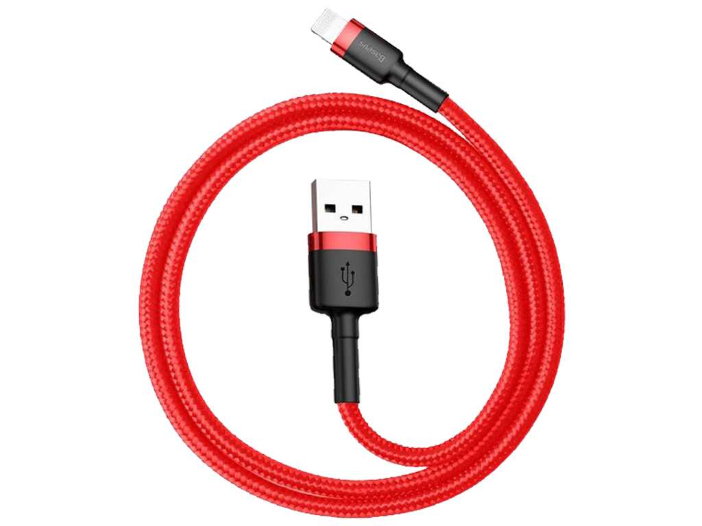 کابل شارژ یو اس بی به لایتنینگ 2.4 آمپر 0.5 متری بیسوس Baseus USB to Lightning charging cable with a power 2.4A CALKLF-A09