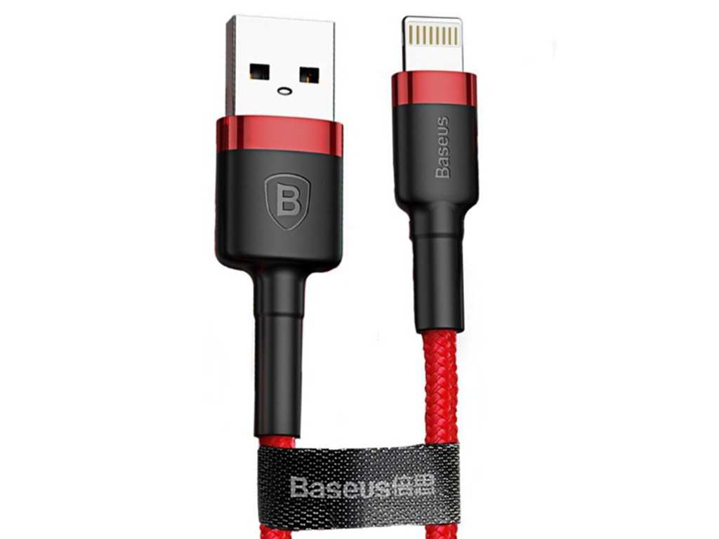 کابل شارژ یو اس بی به لایتنینگ 2.4 آمپر 0.5 متری بیسوس Baseus USB to Lightning charging cable with a power 2.4A CALKLF-A09