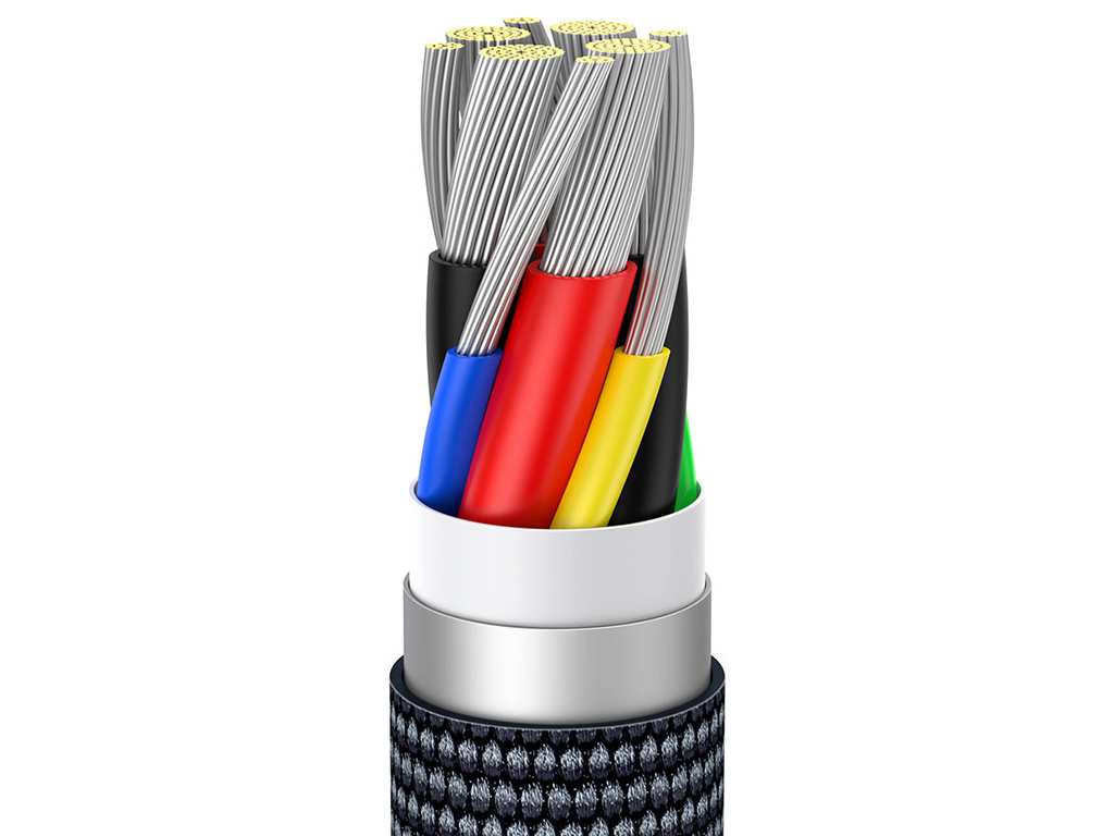 کابل سوپر فست شارژ دوسر تایپسی 1.2 متری 100 وات بیسوس Baseus Type C to Type C fast charging cable 100W CAJY000601
