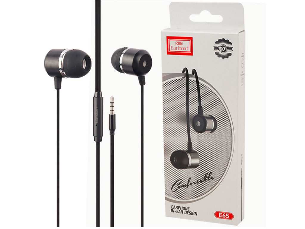 هندزفری سیمی استریو جک 3.5 میلیمتری ارلدام Earldom ET-E65 Stereo headset microphone 3.5 mm