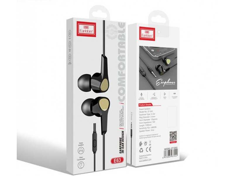 هندزفری سیمی جک 3.5 میلیمتری ارلدام Headset wired EARLDOM ET-E63