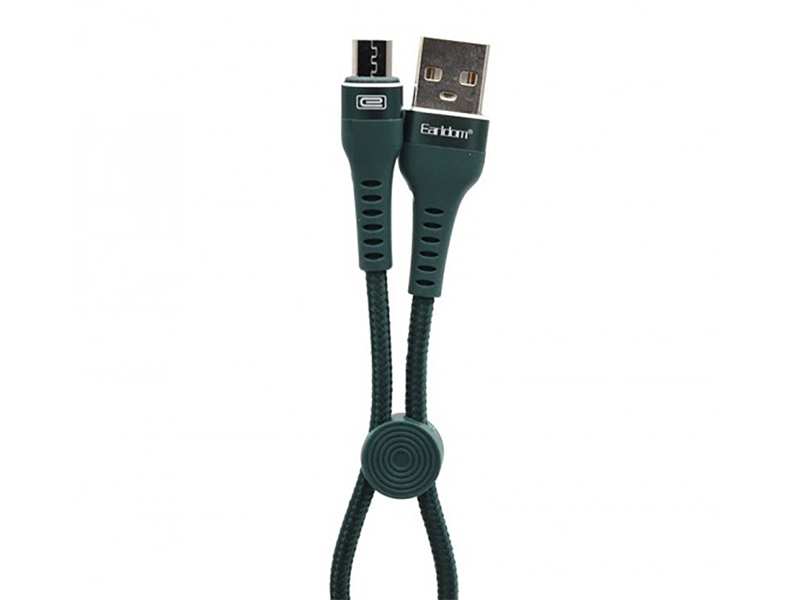 کابل شارژ یو اس بی به میکرو یو اس بی پاوربانکی 25 سانتی متری ارلدام Earldom EC-094M USB Data Cable 25cm