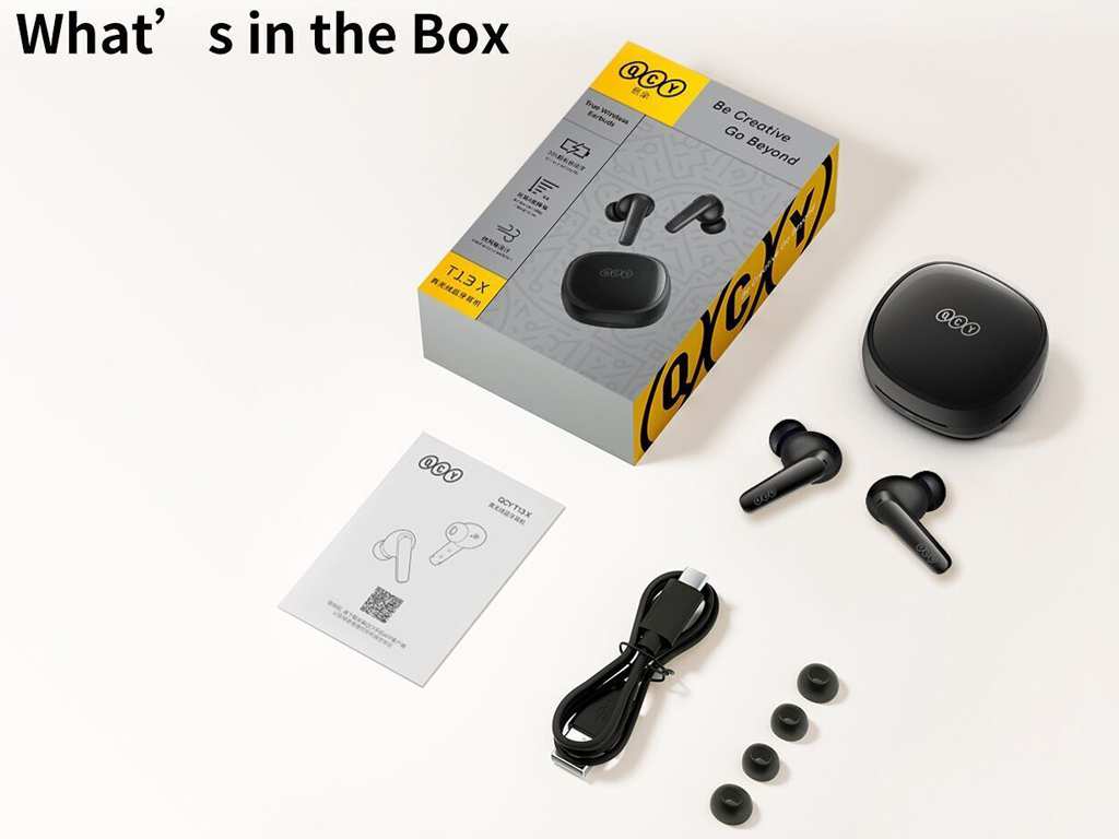 هندزفری بلوتوث دوگوش کیو سی وای QCY T13X Handsfree bluetooth headset