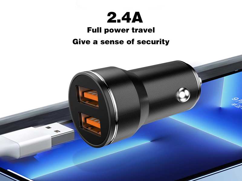 شارژر فندکی فست شارژ ماشین 2.4 آمپر ارلدام ES-CC19