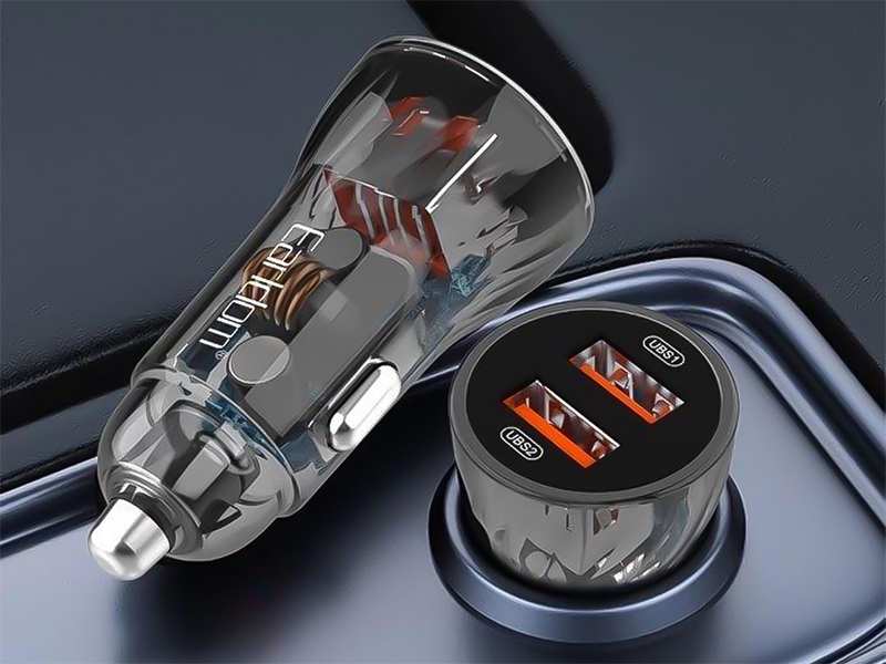 شارژر فندکی فست شارژ ماشین 3.1 آمپر ارلدام CC18