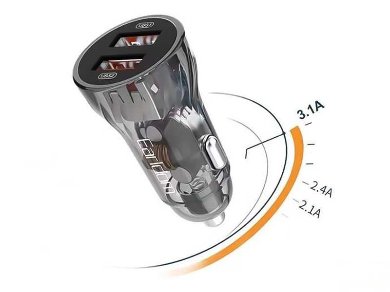 شارژر فندکی فست شارژ ماشین 3.1 آمپر ارلدام CC18
