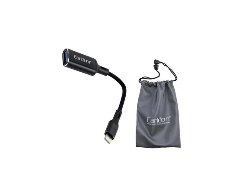 مبدل اوتیجی آیفون یواسبی به لایتنینگ ارلدام EARLDOM ET-OT81 OTG adapter 8 Pin